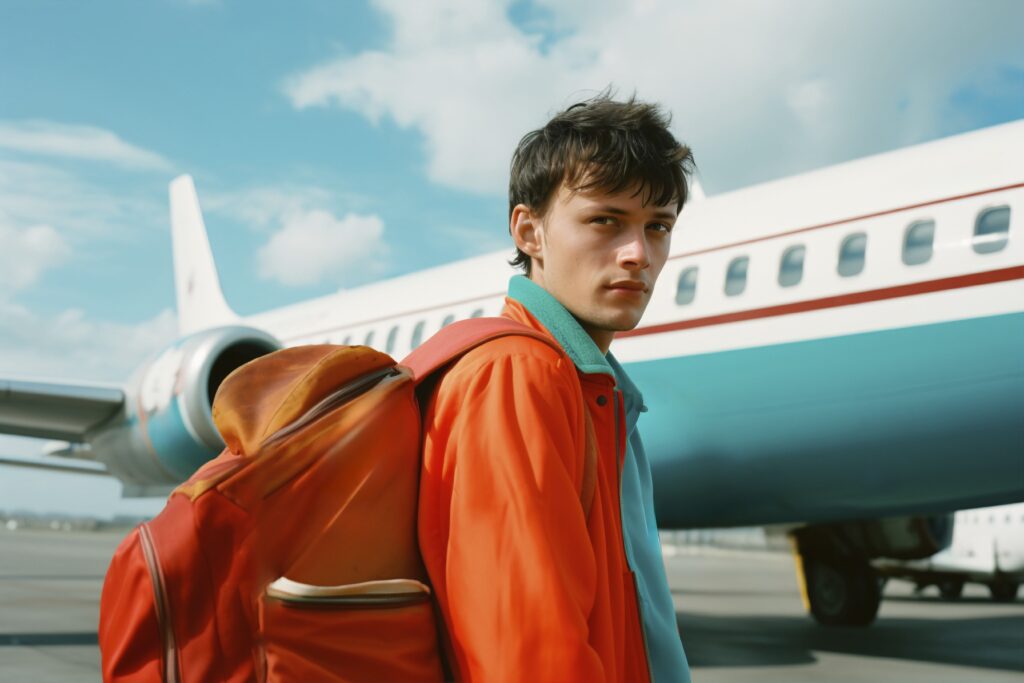 person wearing colorful fashion min